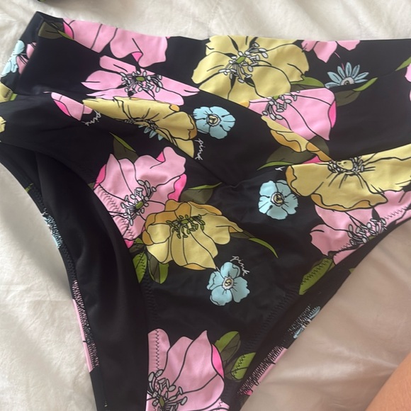(L) 2pcs Swim Bikini Set Victoria's Secret PINK - Picture 1 of 6